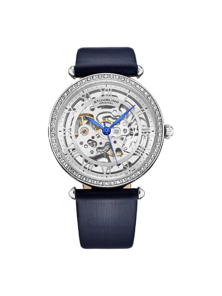 Nwt Stuhrling Original Legacy Automatic Silver Dial Ladies Watch